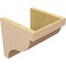 Ekena Millwork 10"W x 10"D x 10"H Wide Garner Rough Cedar Woodgrain TimberThane Corbel, Primed Tan CORUR10X10X10GARRCPR - alternate 2